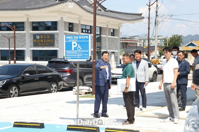 주낙영 경주시장 중부황오동 통합청사 건립 현장 점검