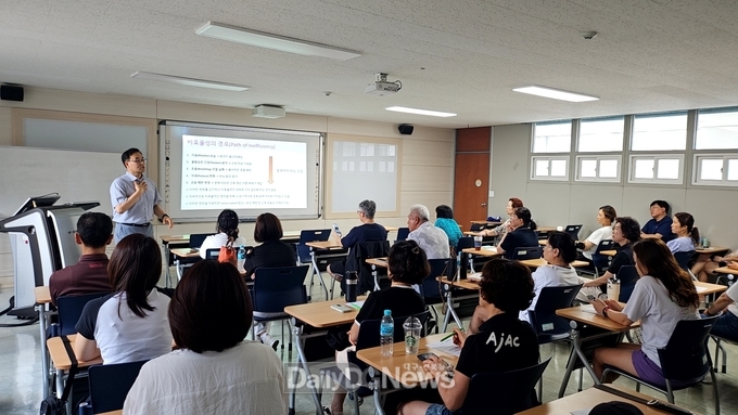 대구공업대학교 골프레저과. 2025 여름방학 골프 특화 특강 진행 모습. (사진=대구공업대 제공)