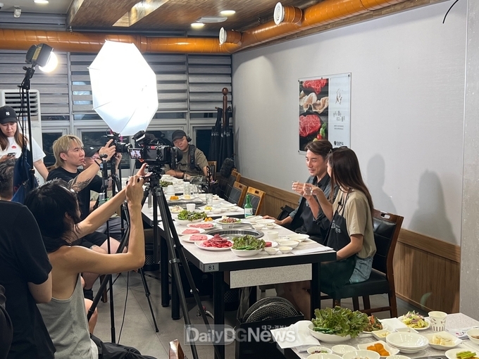 식당 촬영