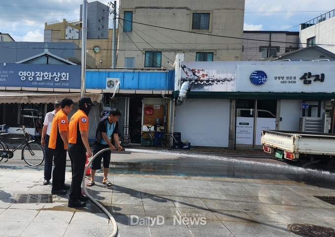 영양소방서, 영양전통시장 자율소방대 교육·훈련 실시