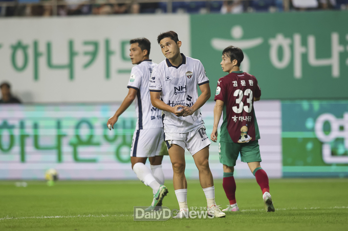 김천상무, 대전에 1대 2로 패배