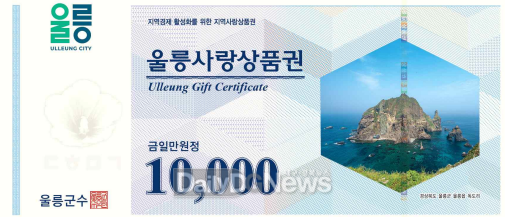 울릉사랑상품권, 2025년 9월 1일부터 구매 할인율 15%로 한시적 상향