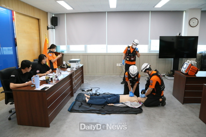 안동소방서, 2025년 하반기 소방공무원 전술훈련평가 실시