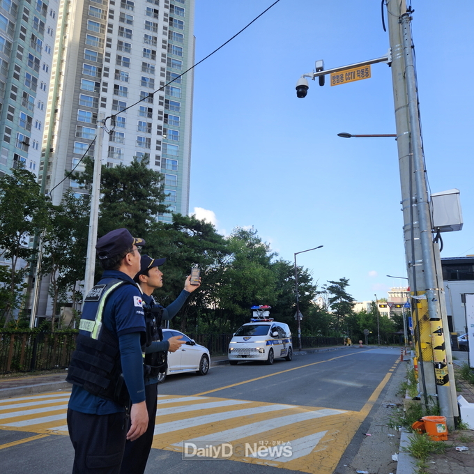 경북경찰청 기동순찰대, 포항시청과 협의로 범죄 취약지 방범용 CCTV 신설