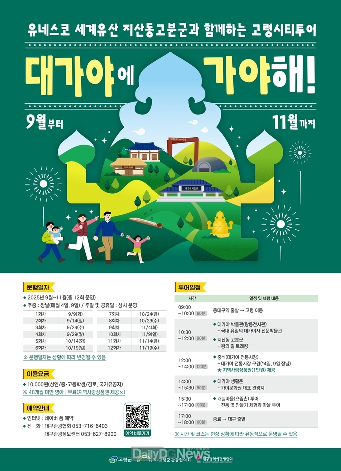유네스코 세계유산 지산동고분군과 함께하는 고령시티투어, ‘대가야에 가야해!’ 본격 운영