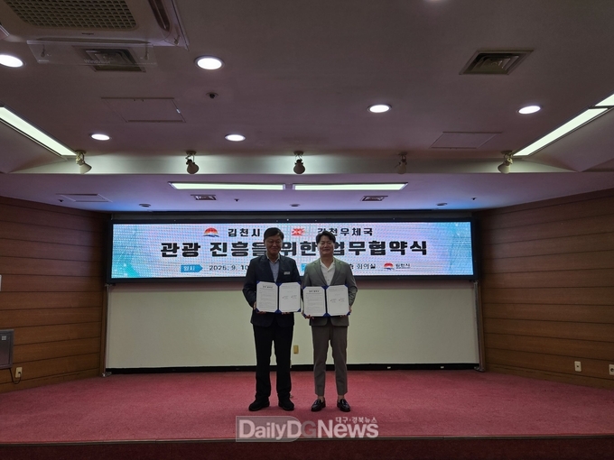 김천시, 김천우체국과 관광진흥 업무협약 체결