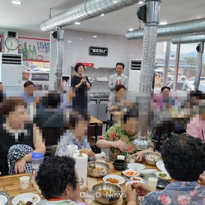 고령군 다산면 사랑의 메아리, 독거노인 점심 나눔 봉사활동