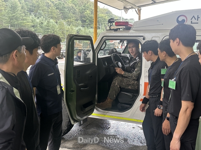 군수교 예하 2수송교육연대, 산림청 다목적 산불 진화차량 위탁교육 지원
