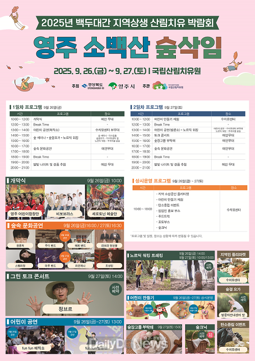 숲에서 즐기는 힐링 축제, ‘지역상생 산림치유박람회’