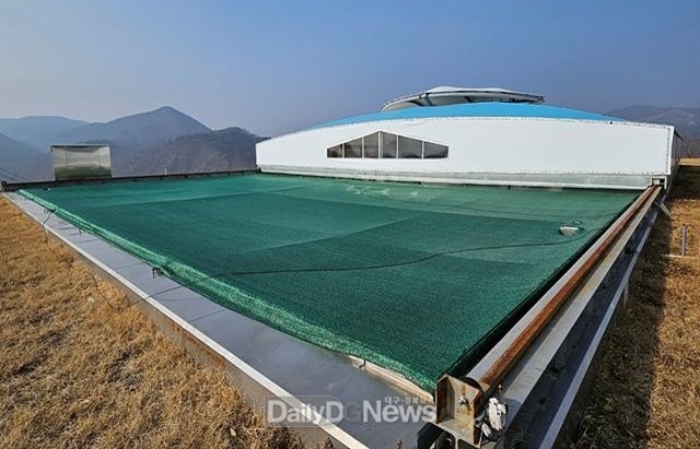 완속 여과지 전경.