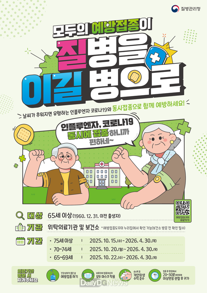 경산시, 15일부터 '25~'26절기 코로나19 예방접종 실시