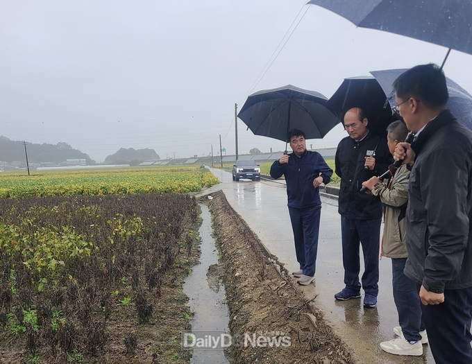 강영석 상주시장, 피해 현장 직접 확인하고 농업인 애로사항 청취