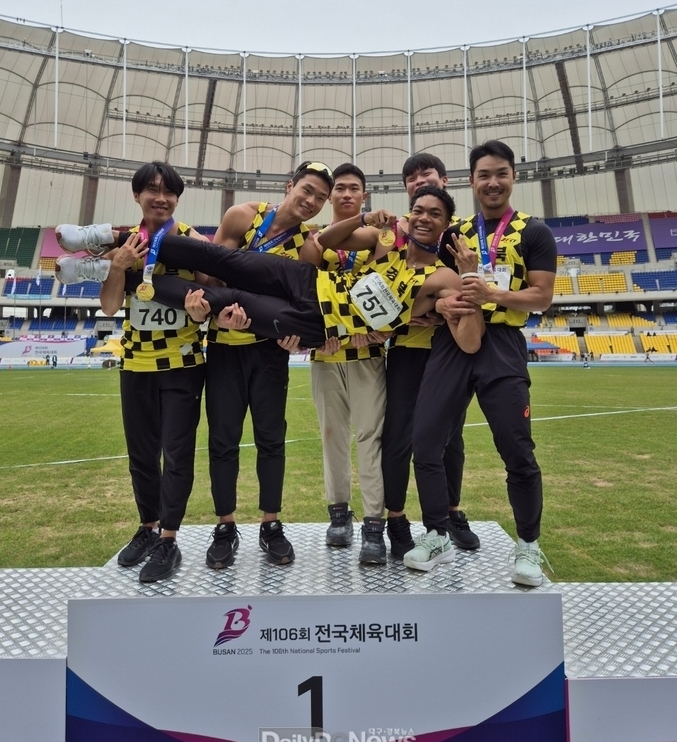 예천군청 육상 나마디 조엘 진 선수, 전국체전 3관왕