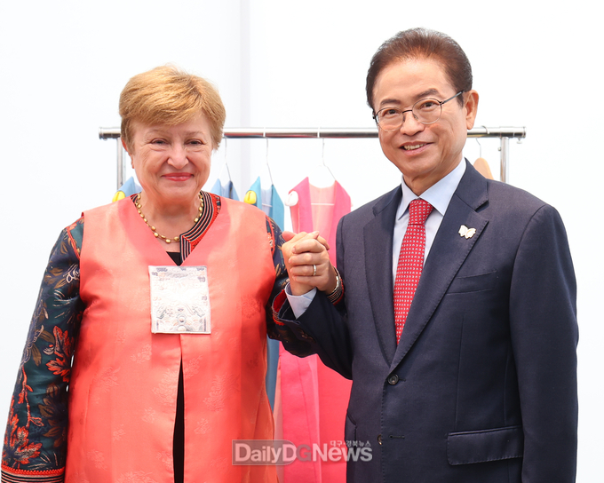 게오르기에바 IMF 총재, 경주에서 문화순방 나서