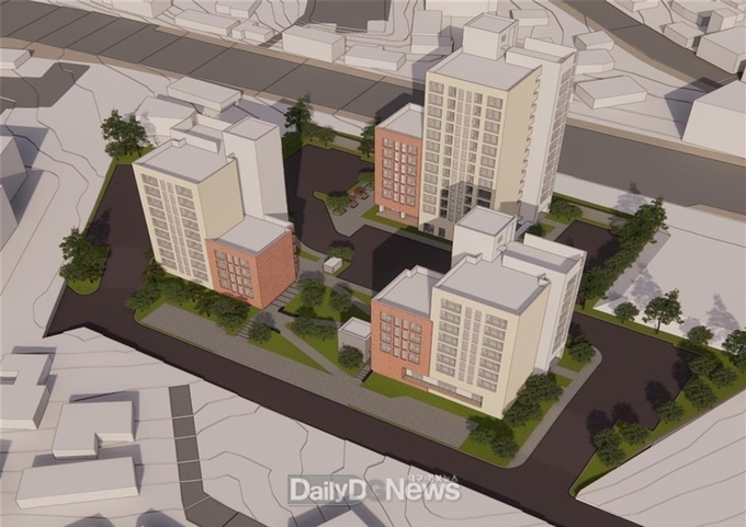 성내동 마을정비형 공공임대주택 사업 조감도