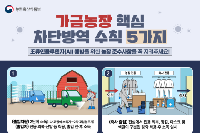 봉화군, 고병원성 조류인플루엔자(AI) 의심 사례 발생