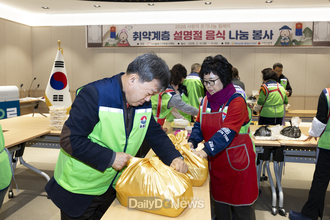 울릉군, 취약계층 위한 설 명절 음식 나눔 봉사